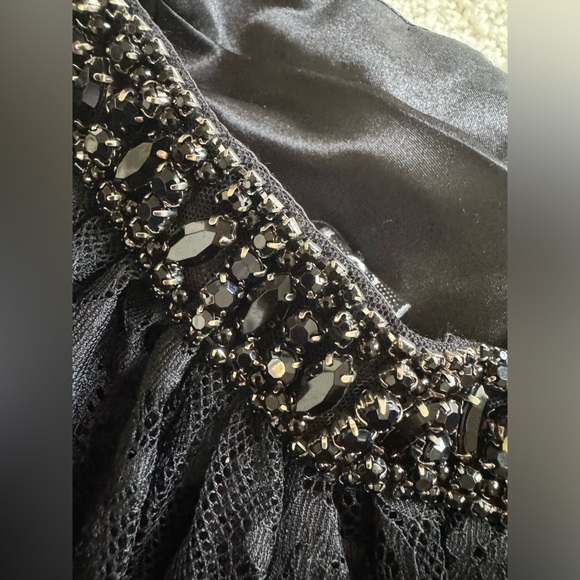 NWT SHERRI HILL Cocktail Prom Pageant Dress Black 
Rhinestone Size 10 - Picture 11 of 14